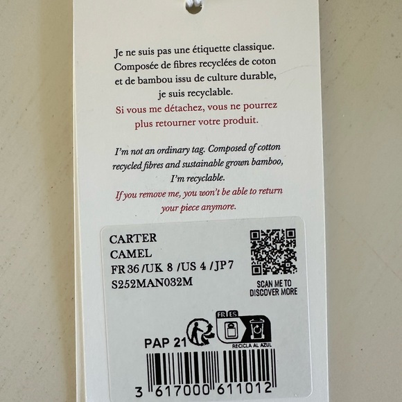 Sezane Carter Trench Coat with Plaid Lining - Picture 5 of 10